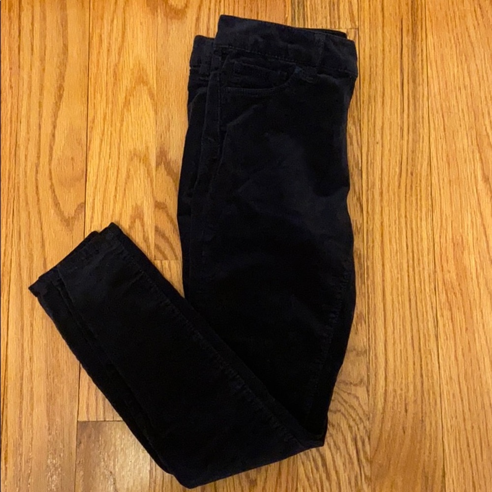 Loft Corduroy Navy Modern Skinny Pants